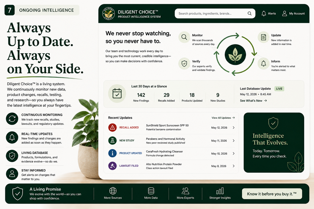 Diligent Choice Product Intelligence System